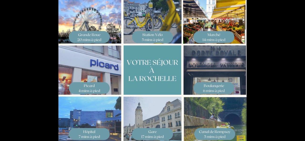Le Coquet De Rompsay Paisible & Moderne Leilighet La Rochelle  Eksteriør bilde